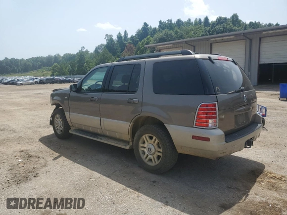 2005 Mercury Mountaineer Convenience z VIN 4M2ZU86W35UJ00268, wystawiony jako Copart lot #65780954 z przebiegiem 168 737 mil mil oraz Szkody całkowita. Historia ofert i sprzedaży dostępna na DreamBid. Obrazek 2.