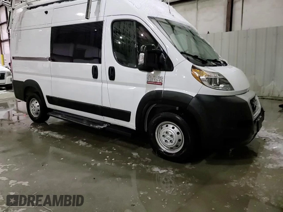 2021 Ram ProMaster Cargo with VIN 3C6LRVBG4ME515274, listed as a Copart auction lot 86554264 with 33,112 mi miles and Salvage Title. Bid and sale history available at carsss.com. Image 15.