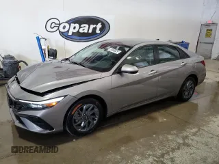 2024 Hyundai Elantra SEL with VIN KMHLM4DG5RU684268, listed as a Copart auction lot 65414145 with 34,381 mi miles and Clean title. Bid and sale history available at DreamBid. Image 1.