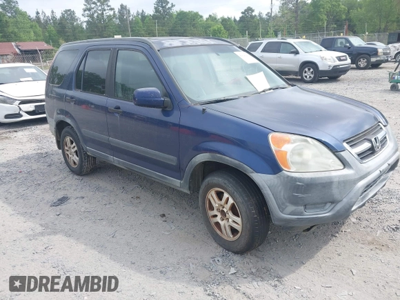 2002 Honda CR-V EX with VIN JHLRD78822C027722, listed as a IAAI auction lot 42120291 with 479,642 mi miles. Bid and sale history available at carsss.com. Image 1.