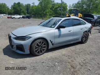2023 BMW 4 Series 430i xDrive with VIN WBA73AV06PFP29080, listed as a Copart auction lot 60283705 with 47,104 mi miles and Salvage title. Bid and sale history available at DreamBid. Image 1.