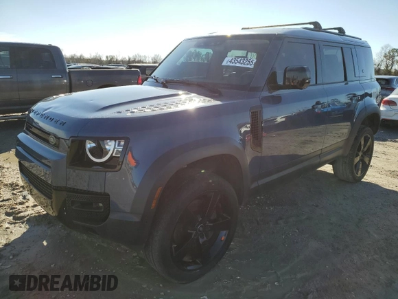 2023 Land Rover Defender S z VIN SALEJ7EX6P2159856, wystawiony jako Copart lot #43543255 z przebiegiem 20 281 mil mil oraz Szkoda całkowita • Salvage title. Historia ofert i sprzedaży dostępna na DreamBid. Obrazek 1.
