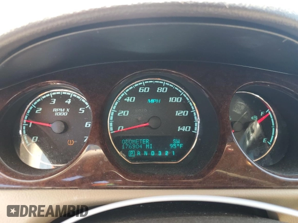 2011 Buick Lucerne CXL with VIN 1G4HC5EM5BU120855, listed as a Copart auction lot 52750365 with 176,904 mi miles and Salvage Title. Bid and sale history available at DreamBid. Image 9.