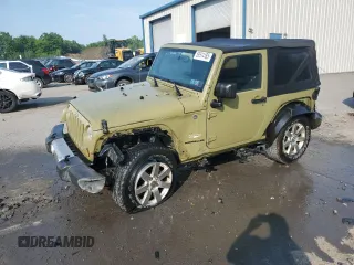 2013 Jeep Wrangler Sahara z VIN 1C4AJWBG0DL593166, wystawiony jako Copart lot #59514185 z przebiegiem 98 368 mil mil oraz Szkoda całkowita • Salvage title. Historia ofert i sprzedaży dostępna na DreamBid. Obrazek 1.