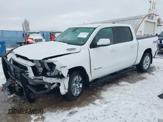 2019 Ram 1500 Big Horn with VIN 1C6SRFFT4KN898375, listed as a IAAI auction lot 41194783 with 54,513 mi miles and . Bid and sale history available at DreamBid. Image 2.