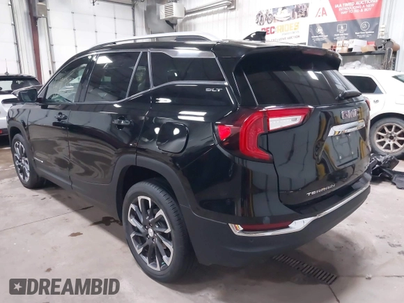 2022 GMC Terrain SLT with VIN 3GKALVEV3NL266222, listed as a IAAI auction lot 41963882 with 27,560 mi miles and . Bid and sale history available at DreamBid. Image 3.