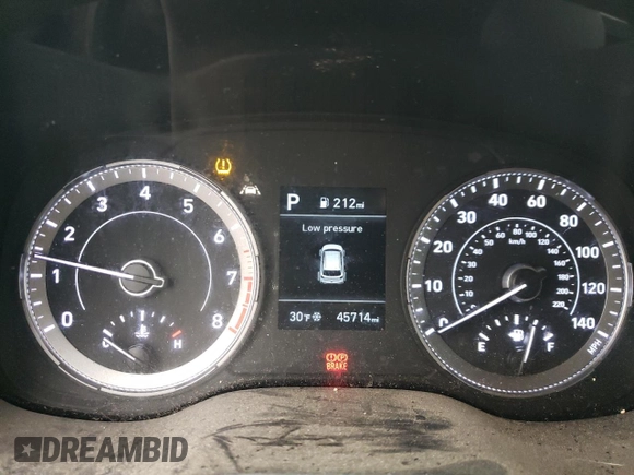 2022 Hyundai Venue Limited with VIN KMHRC8A30NU166729, listed as a Copart auction lot 47734835 with 45,714 mi miles and Salvage Title. Bid and sale history available at DreamBid. Image 9.