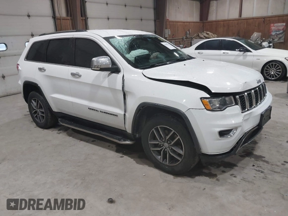 2018 Jeep Grand Cherokee Limited with VIN 1C4RJFBGXJC475110, listed as a IAAI auction lot 41858278 with 117,811 mi miles and . Bid and sale history available at DreamBid. Image 1.