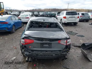 2015 Audi S4 Premium Plus with VIN WAUBGAFLXFA057138, listed as a IAAI auction lot 41191727 with 83,000 mi miles. Bid and sale history available at carsss.com. Image 16.