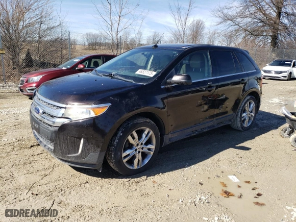 2013 Ford Edge Limited with VIN 2FMDK3K95DBA51566, listed as a Copart auction lot 46527175 with 191,093 mi miles and Salvage Title. Bid and sale history available at carsss.com. Image 1.