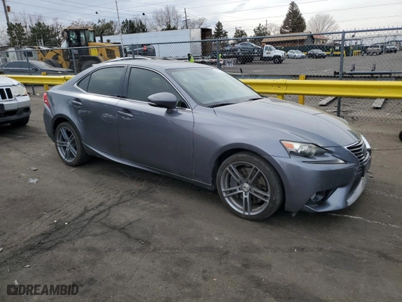 2014 Lexus IS 350 with VIN JTHCE1D24E5000477, listed as a Copart auction lot 44457245 with 132,084 mi miles and Salvage Title. Bid and sale history available at carsss.com. Image 4.