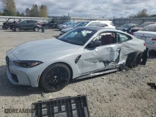 2024 BMW M4 Competition with VIN WBS33AZ09RCP70277, listed as a Copart auction lot 72651774 with 6,685 mi miles and Salvage Title. Bid and sale history available at carsss.com. Image 1.