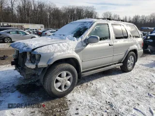 2001 Nissan Pathfinder SE z VIN JN8DR09Y61W612433, wystawiony jako Copart lot #89062135 z przebiegiem 81 392 mil mil oraz Szkoda całkowita • Salvage title. Historia ofert i sprzedaży dostępna na DreamBid. Obrazek 1.