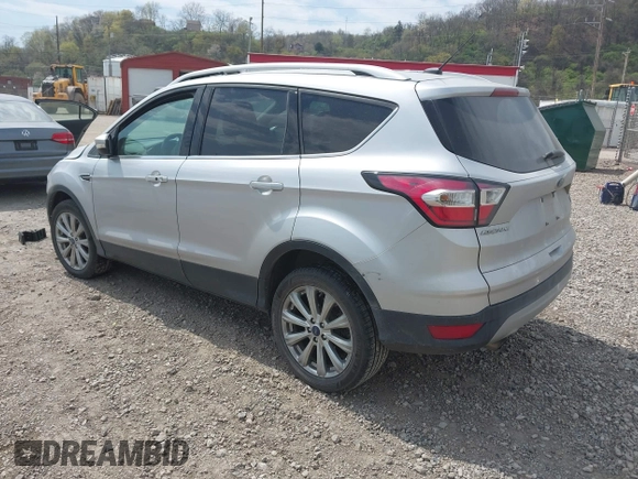2017 Ford Escape Titanium with VIN 1FMCU9JD0HUE42509, listed as a IAAI auction lot 42079984 with 1 mi miles. Bid and sale history available at carsss.com. Image 3.