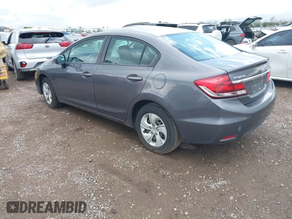 2014 Honda Civic Sedan LX with VIN 19XFB2F54EE032323, listed as a IAAI auction lot 41914357 with 133,223 mi miles. Bid and sale history available at carsss.com. Image 3.