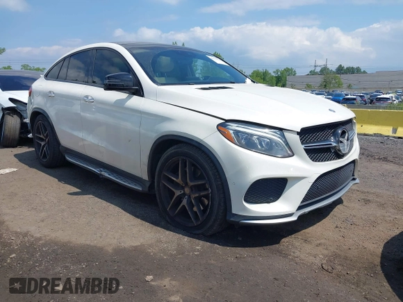 2016 Mercedes-Benz GLE 450 AMG with VIN 4JGED6EB9GA021405, listed as a IAAI auction lot 42376376 with 112,297 mi miles and . Bid and sale history available at DreamBid. Image 1.