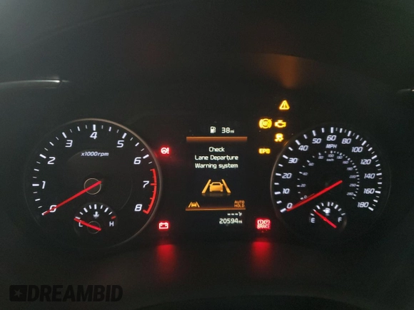 2022 Kia Stinger GT1 with VIN KNAE45LC5N6111464, listed as a Copart auction lot 86928064 with 20,594 mi miles and Salvage Title. Bid and sale history available at DreamBid. Image 9.