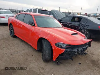 2023 Dodge Charger GT with VIN 2C3CDXHG9PH603681, listed as a IAAI auction lot 41599084 with 8,735 mi miles and . Bid and sale history available at carsss.com. Image 1.