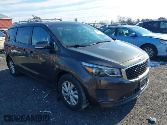 2017 Kia Sedona LX with VIN KNDMB5C19H6336297, listed as a IAAI auction lot 41396475 with Not Provided miles and . Bid and sale history available at DreamBid. Image 1.