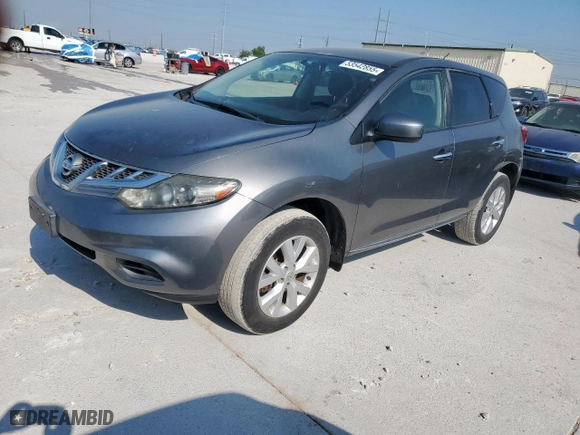 2014 Nissan Murano S with VIN JN8AZ1MU7EW401633, listed as a Copart auction lot 53542855 with 114,249 mi miles and Clean Title. Bid and sale history available at carsss.com. Image 1.