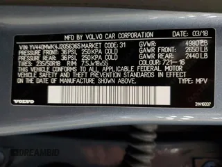 2018 Volvo V60 z VIN YV440MWK4J2056365, wystawiony jako Copart lot #58726445 z przebiegiem 42 542 mil mil oraz Szkoda całkowita • Salvage title. Historia ofert i sprzedaży dostępna na DreamBid. Obrazek 13.