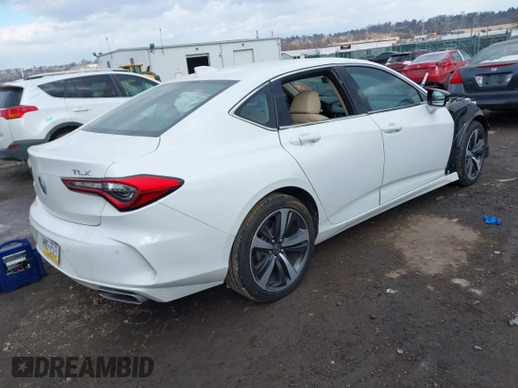 2024 Acura TLX Technology with VIN 19UUB5F45RA000376, listed as a IAAI auction lot 41322212 with Not Provided miles and . Bid and sale history available at DreamBid. Image 4.