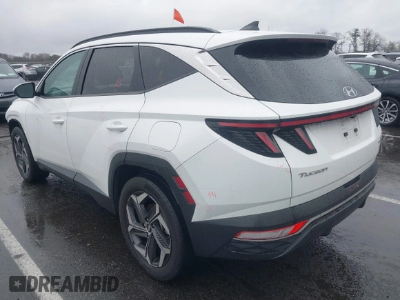 2022 Hyundai Tucson SEL Convenience with VIN KM8JFCA19NU017550, listed as a IAAI auction lot 42021829 with 36,450 mi miles and . Bid and sale history available at carsss.com. Image 3.