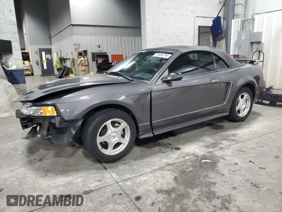 2003 Ford Mustang Deluxe z VIN 1FAFP44433F369534, wystawiony jako Copart lot #76606794 z przebiegiem 88 503 mil mil oraz Szkoda całkowita • Salvage title. Historia ofert i sprzedaży dostępna na DreamBid. Obrazek 1.