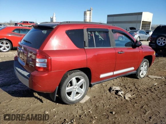 2007 Jeep Compass Limited with VIN 1J8FF57W57D195217, listed as a Copart auction lot 83390694 with 117,024 mi miles and Salvage Title. Bid and sale history available at carsss.com. Image 3.