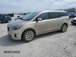 2016 Kia Sedona SX with VIN KNDMC5C17G6155629, listed as a Copart auction lot 53258945 with 178,967 mi miles and Clean Title. Bid and sale history available at carsss.com. Image 1.