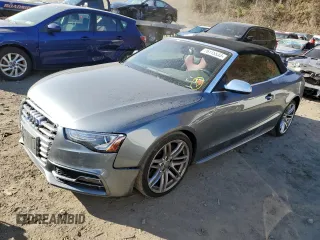 2015 Audi S5 Premium Plus with VIN WAUCGAFH3FN005486, listed as a Copart auction lot 76115533 with 33,820 mi miles. Bid and sale history available at carsss.com. Image 1.