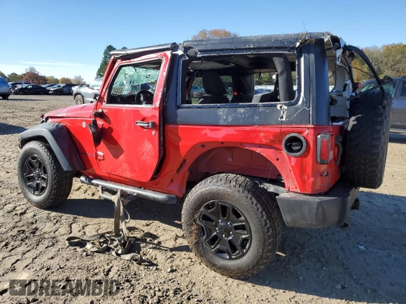 2017 Jeep Wrangler Sport with VIN 1C4AJWAGXHL515808, listed as a Copart auction lot 83845134 with Not Provided miles and Salvage Title. Bid and sale history available at DreamBid. Image 2.