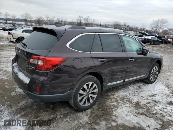 2017 Subaru Outback Touring with VIN 4S4BSETC0H3209198, listed as a Copart auction lot 44731005 with 56,860 mi miles and Salvage title. Bid and sale history available at DreamBid. Image 3.