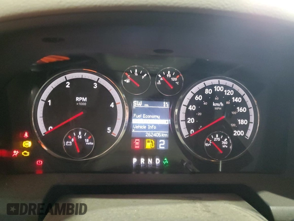 2011 Ram 2500 Laramie with VIN 3D7UT2CL2BG534549, listed as a Copart auction lot 43618615 with 262,405 mi miles and Salvage title. Bid and sale history available at DreamBid. Image 9.