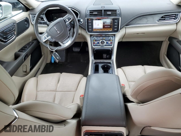 2019 Lincoln Continental Select with VIN 1LN6L9TK1K5607593, listed as a Copart auction lot 69463254 with 62,491 mi miles and Salvage Title. Bid and sale history available at carsss.com. Image 8.