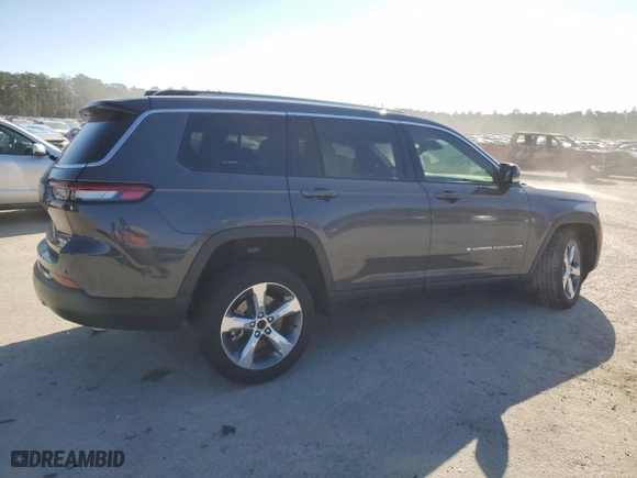 2021 Jeep Grand Cherokee L Limited with VIN 1C4RJJBG2M8198818, listed as a Copart auction lot 82781874 with 47,452 mi miles and Salvage Title. Bid and sale history available at carsss.com. Image 3.