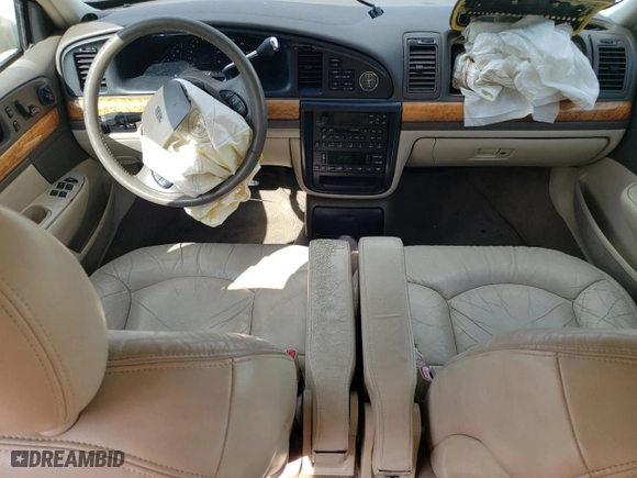2001 Lincoln Continental with VIN 1LNHM97V01Y649261, listed as a Copart auction lot 44756395 with 141,648 mi miles and Salvage Title. Bid and sale history available at carsss.com. Image 8.
