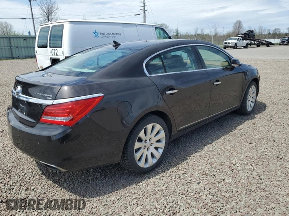 2014 Buick LaCrosse Leather with VIN 1G4GC5G38EF130286, listed as a Copart auction lot 54661645 with 77,278 mi miles and Salvage title. Bid and sale history available at DreamBid. Image 3.