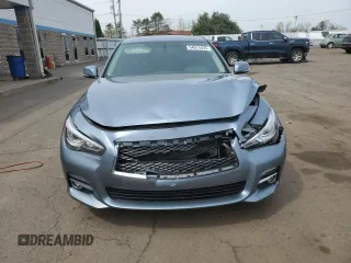 2015 Infiniti Q50 Premium with VIN JN1BV7AR6FM415683, listed as a Copart auction lot 54674435 with 167,553 mi miles and Salvage Title. Bid and sale history available at DreamBid. Image 5.
