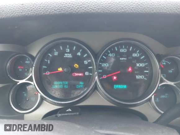 2013 Chevrolet Silverado 1500 LT with VIN 3GCPKSE72DG164006, listed as a IAAI auction lot 41483800 with 126,105 mi miles. Bid and sale history available at carsss.com. Image 7.