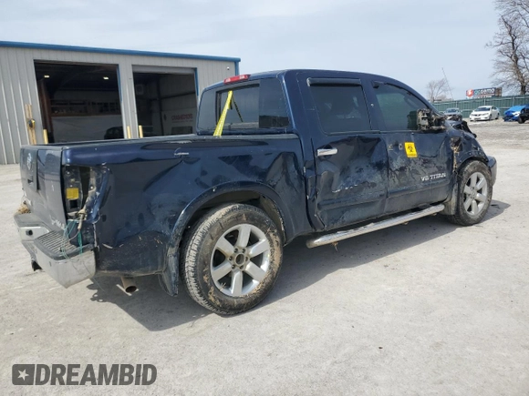 2008 Nissan Titan XE with VIN 1N6BA07D78N351644, listed as a Copart auction lot 46622105 with 130,770 mi miles and Salvage Title. Bid and sale history available at carsss.com. Image 3.