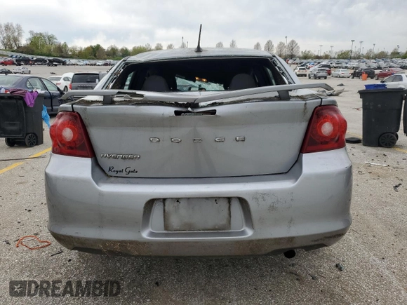 2014 Dodge Avenger SE with VIN 1C3CDZAB4EN173234, listed as a Copart auction lot 52251535 with 44,820 mi miles and Salvage Title. Bid and sale history available at carsss.com. Image 6.