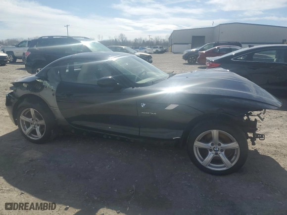 2010 BMW Z4 sDrive30i with VIN WBALM5C57AE162215, listed as a Copart auction lot 49708785 with 0 mi miles and Salvage Title. Bid and sale history available at carsss.com. Image 4.