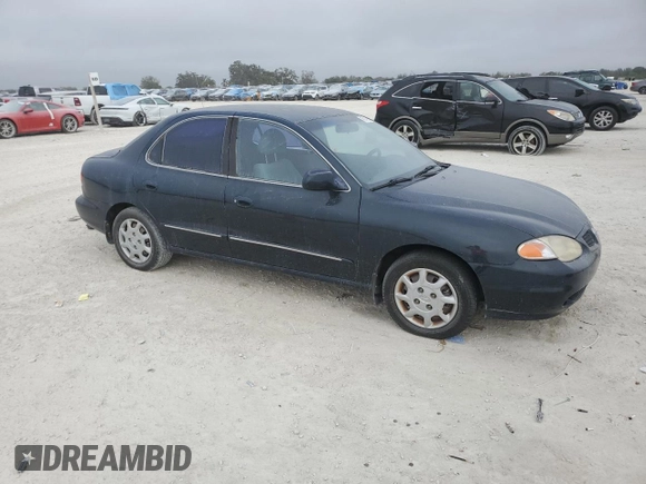 2000 Hyundai Elantra GLS z VIN KMHJF35F9YU032902, wystawiony jako Copart lot #45145955 z przebiegiem 79 229 mil mil oraz Czysty tytuł • Clean title. Historia ofert i sprzedaży dostępna na DreamBid. Obrazek 4.