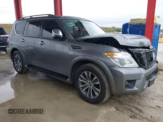 2019 Nissan Armada SL z VIN JN8AY2ND4K9091619, wystawiony jako IAAI lot #41410978 z przebiegiem 98 452 mil mil oraz . Historia ofert i sprzedaży dostępna na DreamBid. Obrazek 1.