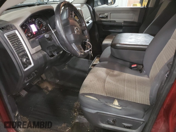 2012 Ram 2500 Big Horn z VIN 3C6UD5DLXCG248688, wystawiony jako Copart lot #57144155 z przebiegiem 90 218 mil mil oraz Szkoda całkowita • Salvage title. Historia ofert i sprzedaży dostępna na DreamBid. Obrazek 7.