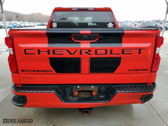 2020 Chevrolet Silverado 1500 Custom with VIN 1GCPYBEK9LZ277050, listed as a Copart auction lot 43651825 with 84,691 mi miles and Clean Title. Bid and sale history available at carsss.com. Image 6.
