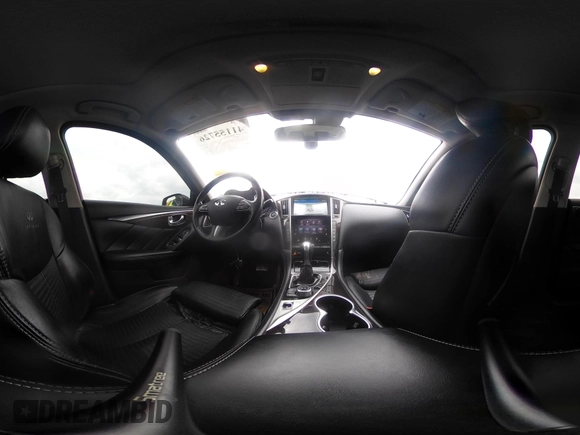 2014 Infiniti Q50 Premium with VIN JN1BV7AR5EM704052, listed as a IAAI auction lot 41155726 with 100,830 mi miles. Bid and sale history available at carsss.com. Image 18.
