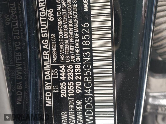 2016 Mercedes-Benz CLA with VIN WDDSJ4GB5GN318526, listed as a Copart auction lot 64144923 with 105,275 mi miles. Bid and sale history available at carsss.com. Image 12.