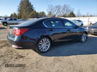 2014 Acura RLX Advance with VIN JH4KC1F95EC003685, listed as a Copart auction lot 46854265 with 145,250 mi miles and Salvage Title. Bid and sale history available at DreamBid. Image 3.